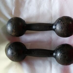 Vintage Iron Dumbbells 2